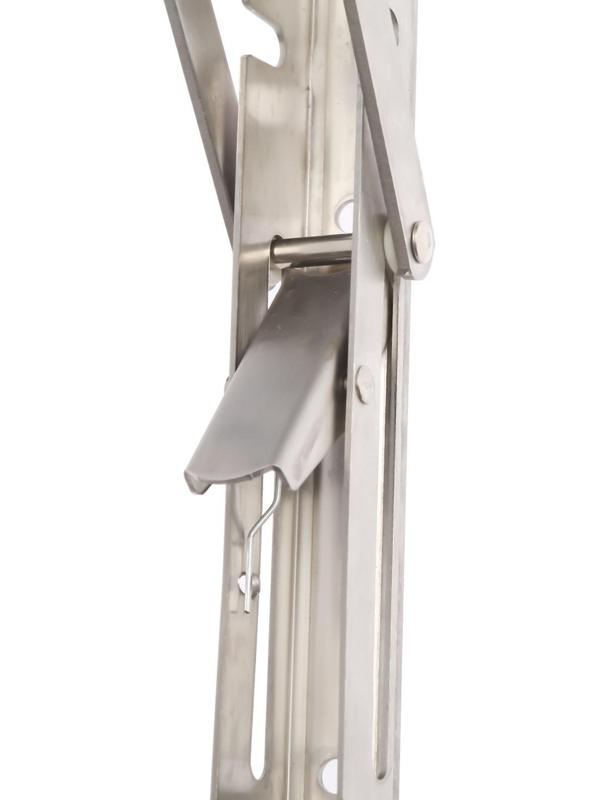 Кронштейн складной для столов и полок ТУНДРА, 2 шт., длина 200 мм, нержавеющая сталь