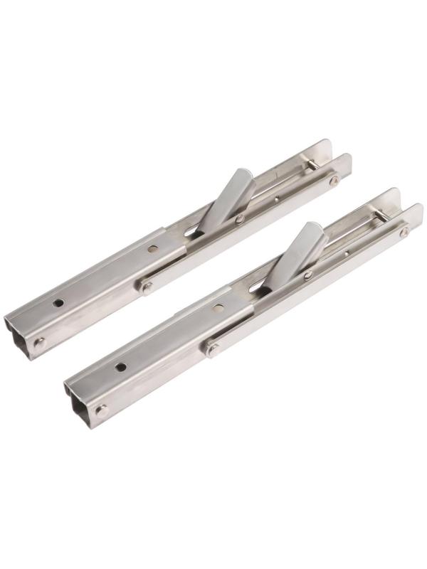 Кронштейн складной для столов и полок ТУНДРА, 2 шт., длина 250 мм, нержавеющая сталь