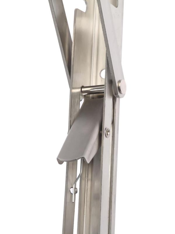 Кронштейн складной для столов и полок ТУНДРА, 2 шт., длина 250 мм, нержавеющая сталь