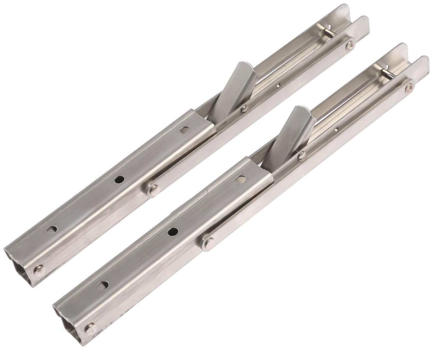 Кронштейн складной для столов и полок ТУНДРА, 2 шт., длина 300 мм, нержавеющая сталь