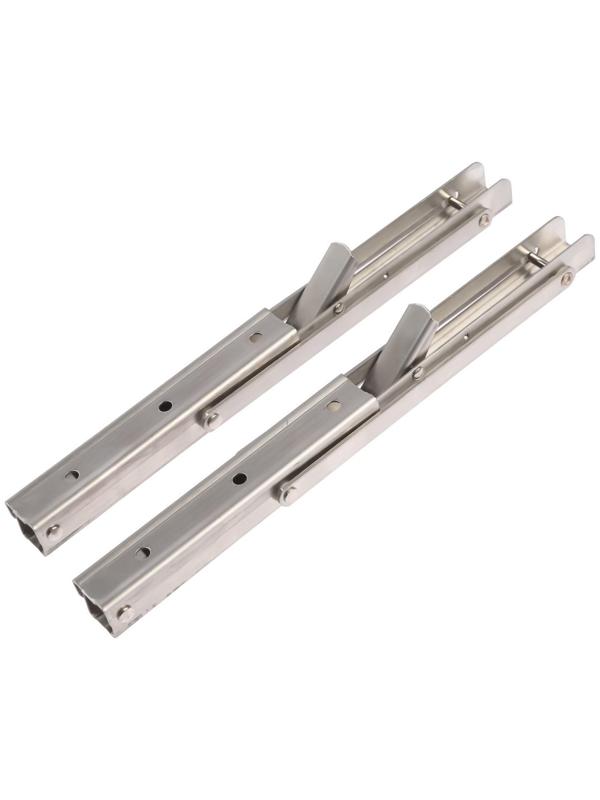 Кронштейн складной для столов и полок ТУНДРА, 2 шт., длина 300 мм, нержавеющая сталь