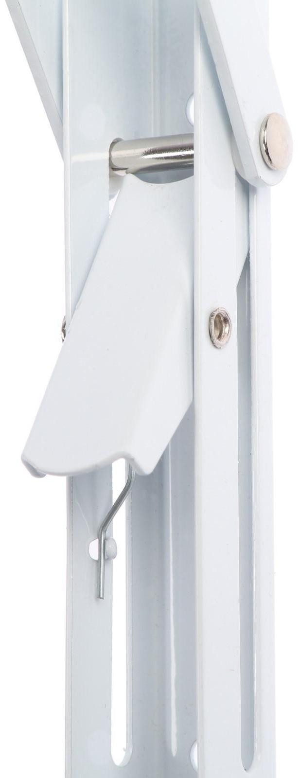 Кронштейн складной для столов и полок ТУНДРА, 2 шт., длина 200 мм, сталь, цвет белый