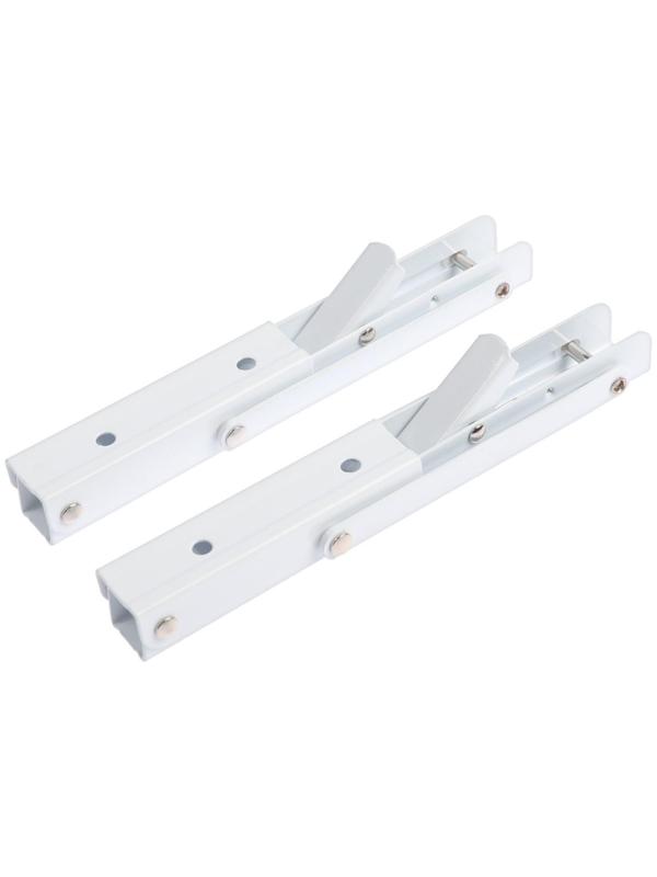 Кронштейн складной для столов и полок ТУНДРА, 2 шт., длина 200 мм, сталь, цвет белый