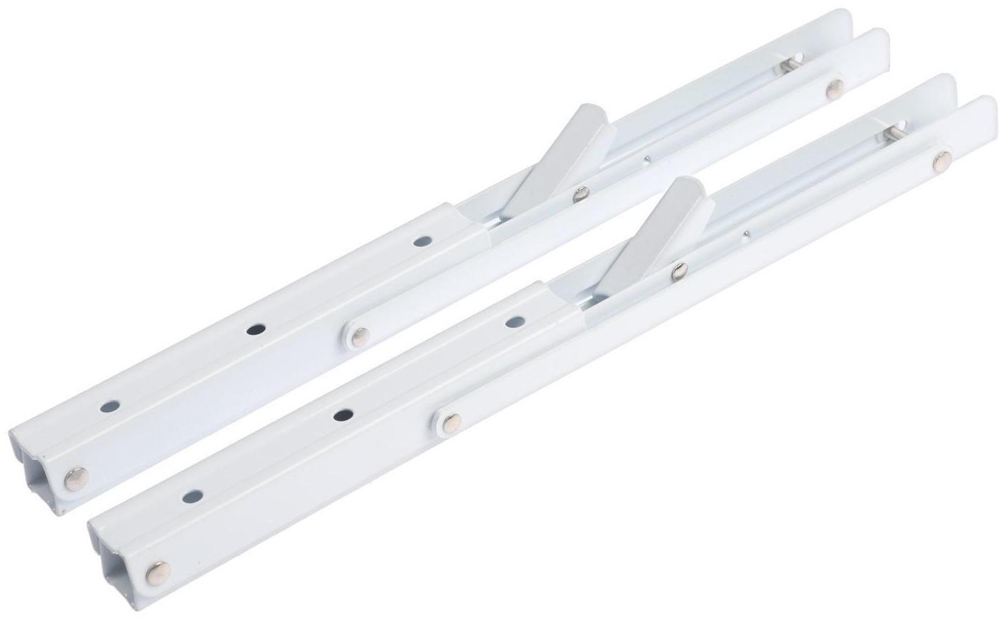 Кронштейн складной для столов и полок ТУНДРА, 2 шт., длина 350 мм, сталь, цвет белый