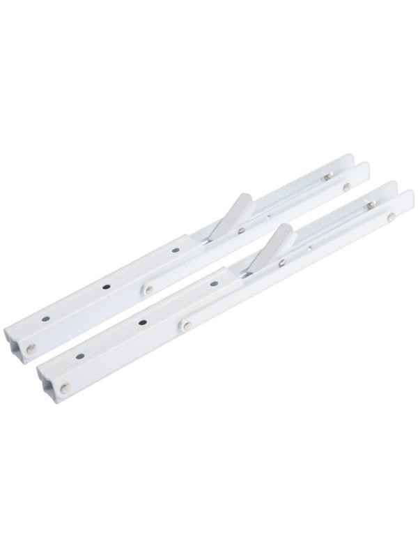 Кронштейн складной для столов и полок ТУНДРА, 2 шт., длина 350 мм, сталь, цвет белый