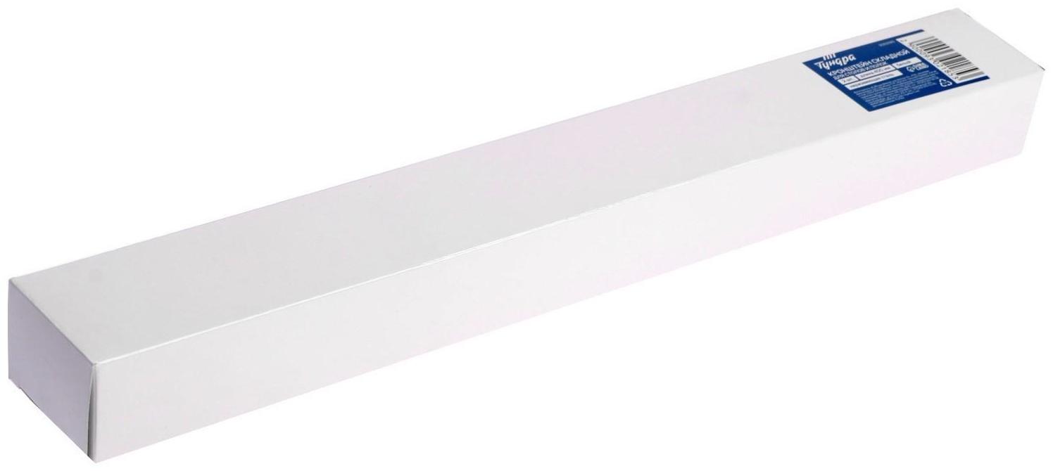 Кронштейн складной для столов и полок ТУНДРА, 2 шт., длина 400 мм, сталь, цвет белый