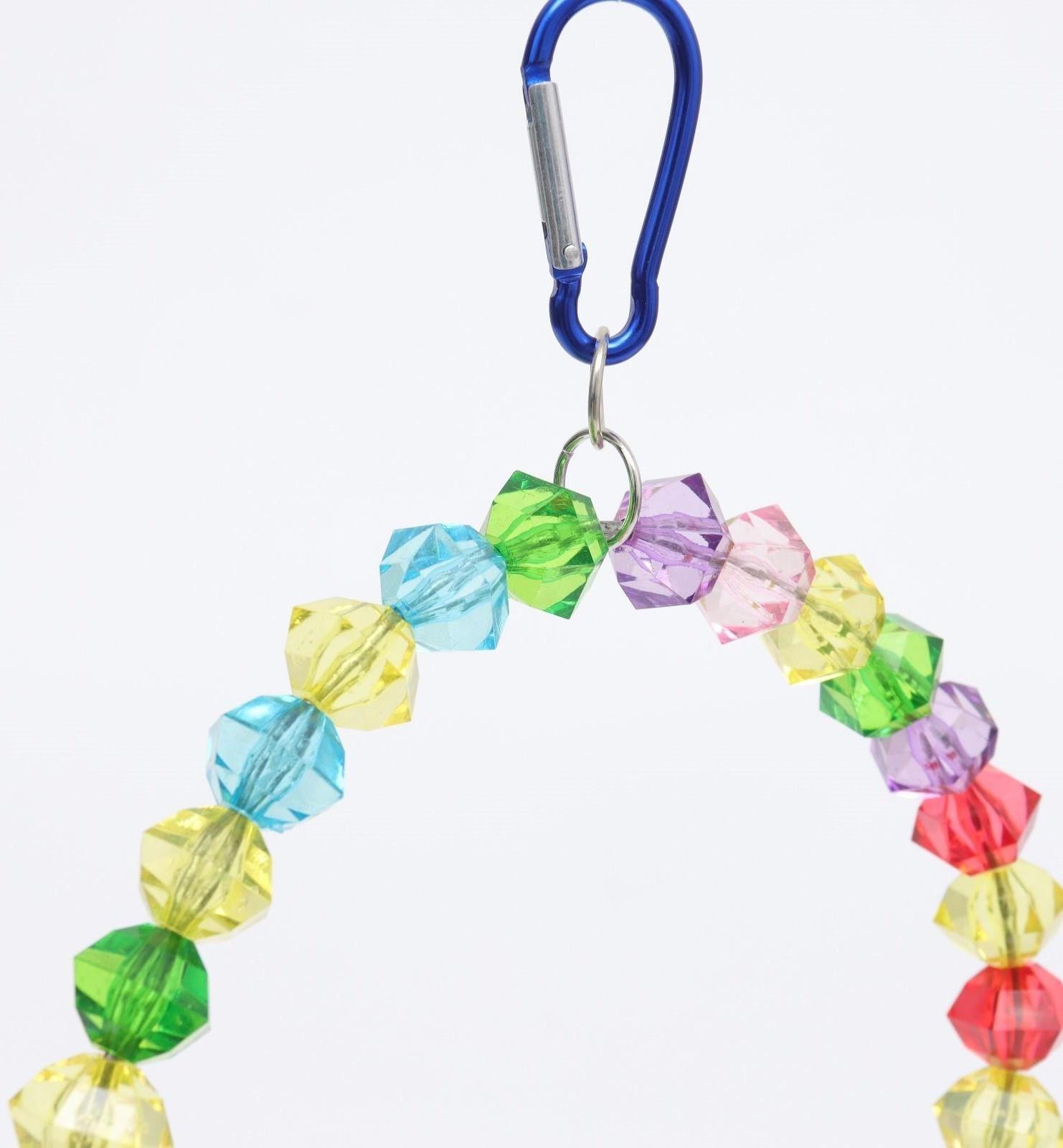 Качели для птиц с деревянной жердочкой 18 х 19 см, микс цветов