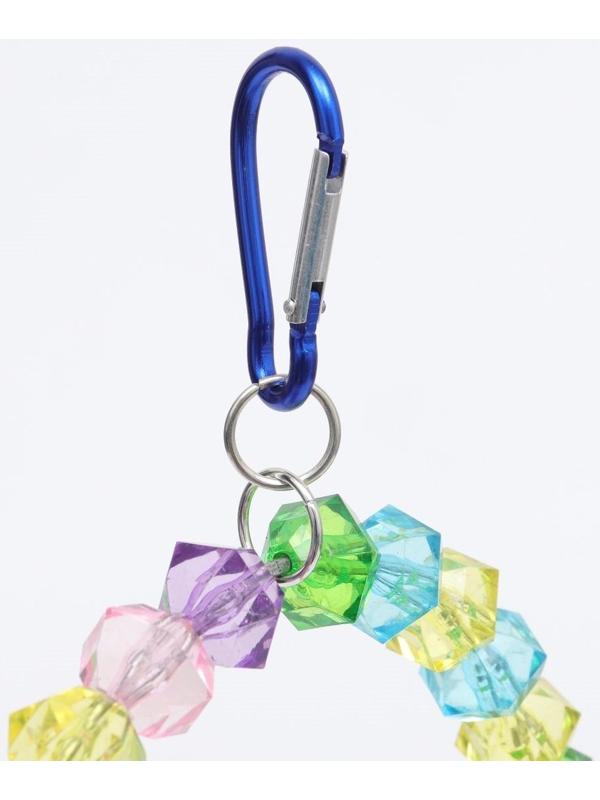 Качели для птиц с деревянной жердочкой 18 х 19 см, микс цветов