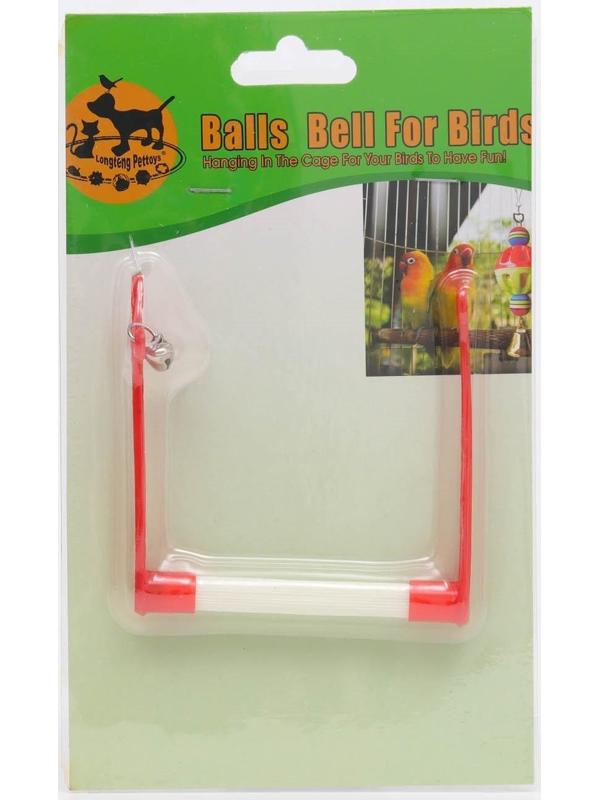 Качели для птиц, 9,5 х 9,5 см, микс цветов