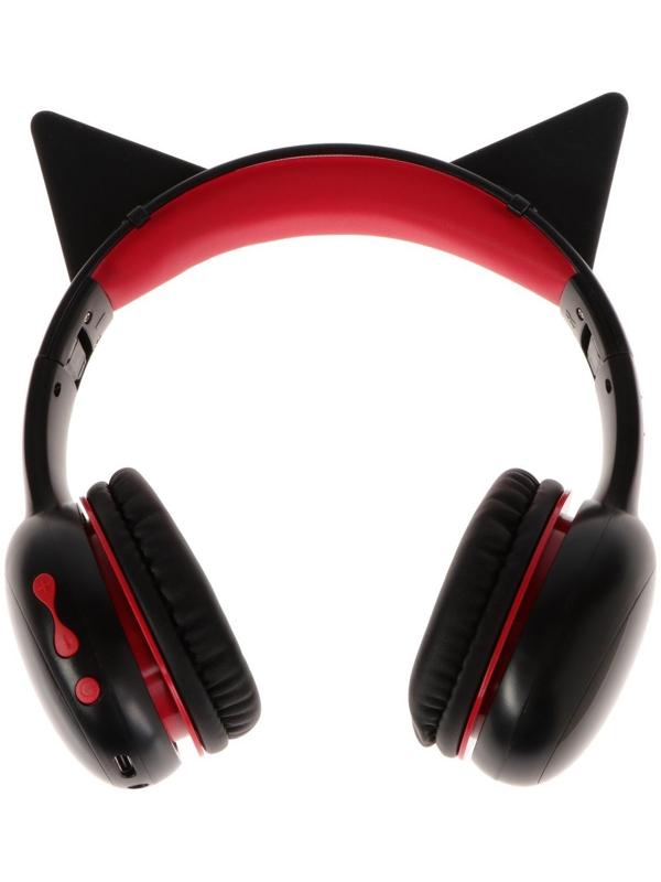 Детские наушники Perfeo KIDS, беспроводные, накладные, микрофон, BT 5.0, 300 мАч, черные