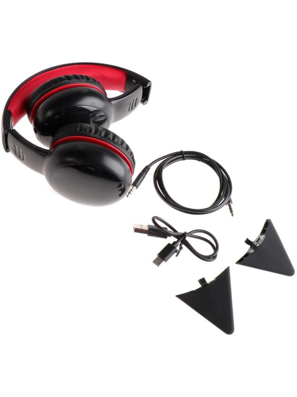 Детские наушники Perfeo KIDS, беспроводные, накладные, микрофон, BT 5.0, 300 мАч, черные