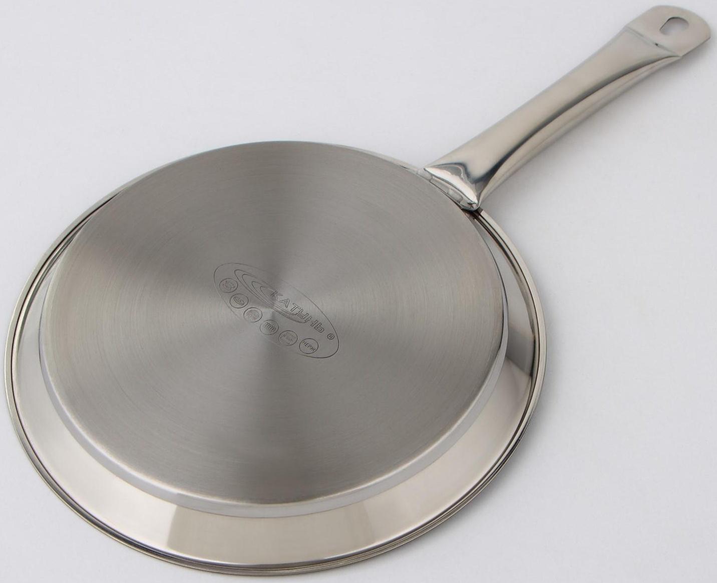 Блинница «Общепит», d=24 см, толщина стенок 0,6 мм, дно ТРС 3,5 мм, индукция