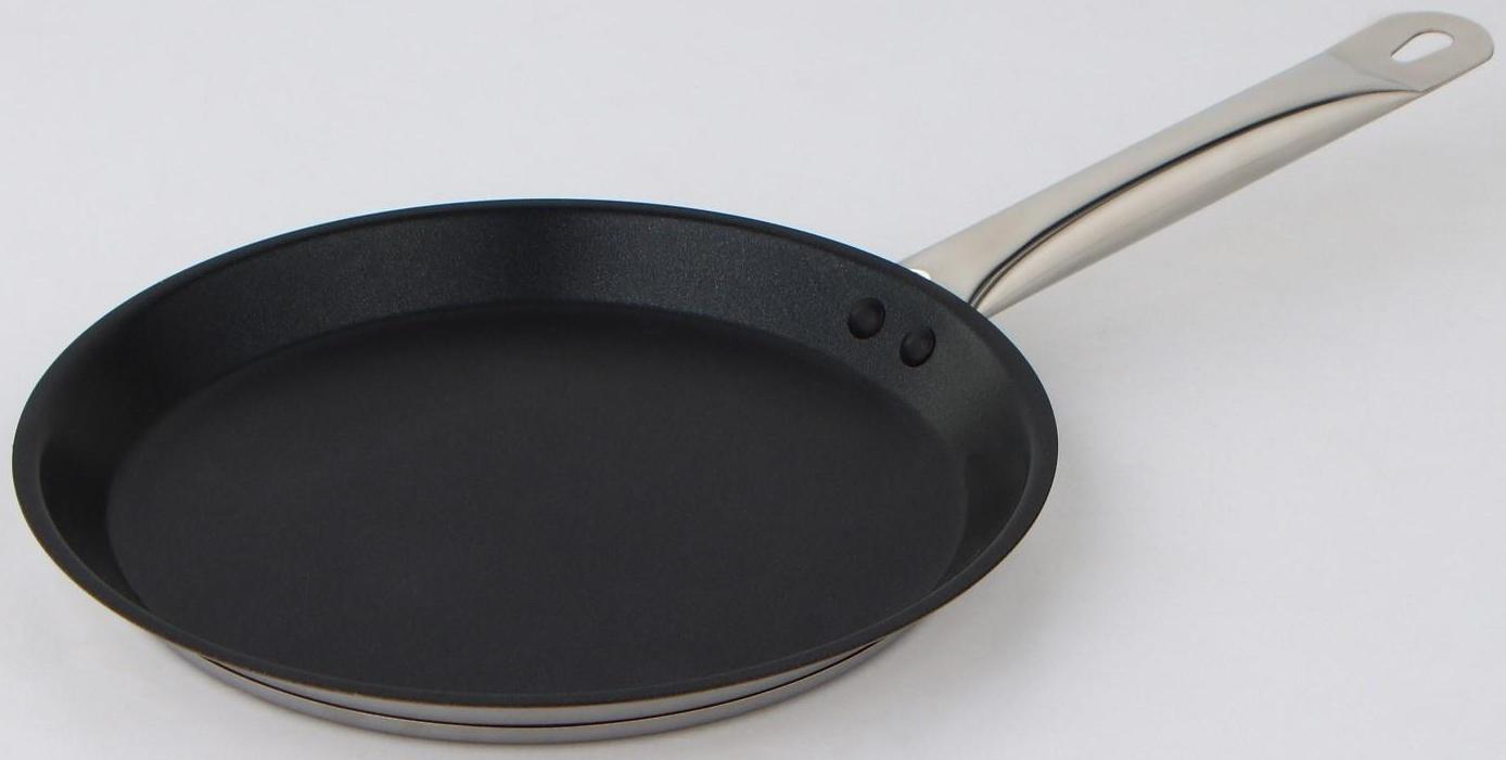 Блинница «Общепит», d=24 см, толщина стенок 0,6 мм, дно ТРС 3,5 мм, индукция