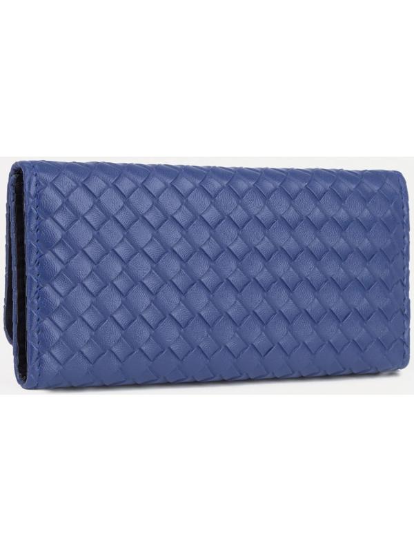 Кошелёк на кнопке, цвет синий