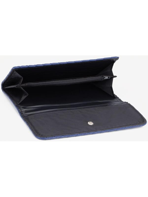 Кошелёк на кнопке, цвет синий