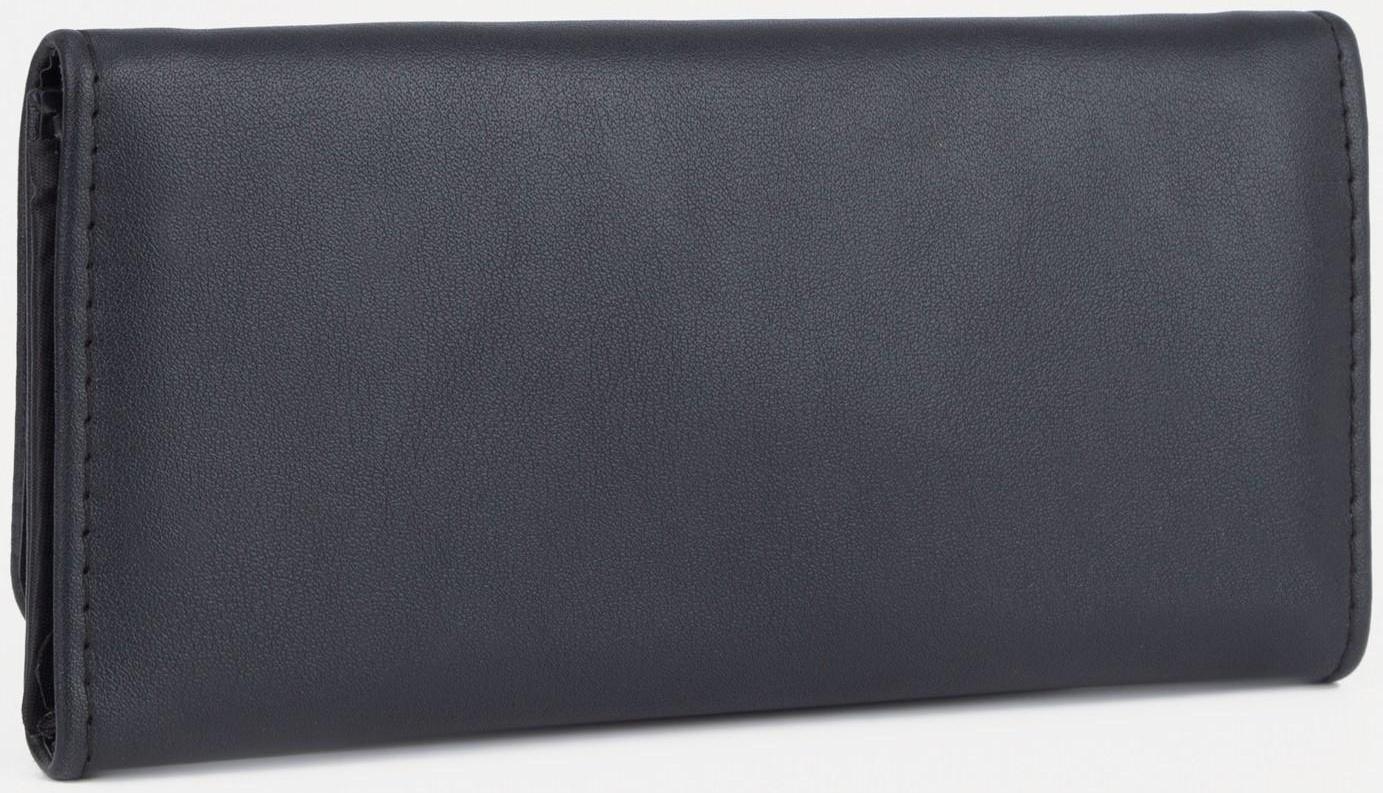 Кошелёк на кнопке, цвет чёрный