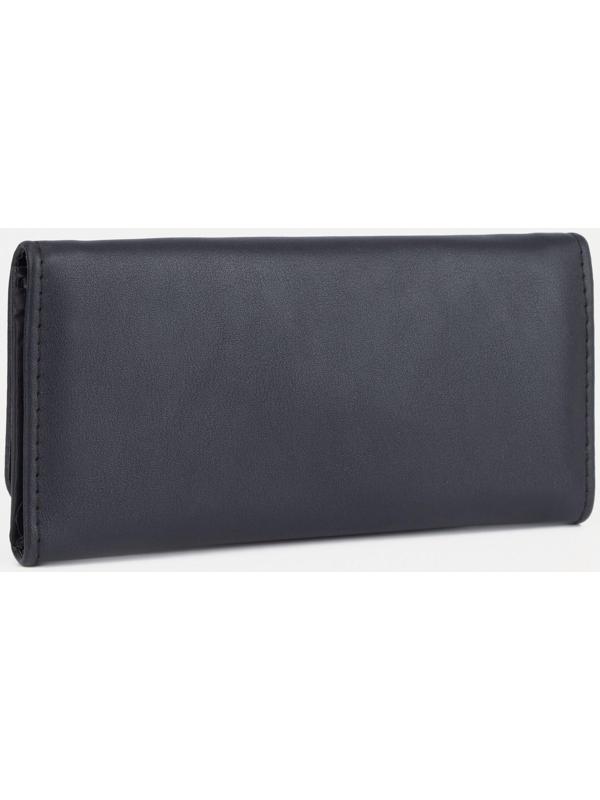 Кошелёк на кнопке, цвет чёрный