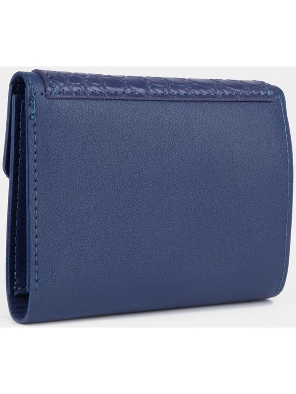 Кошелёк на кнопке, цвет синий