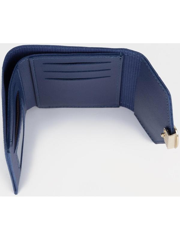 Кошелёк на кнопке, цвет синий