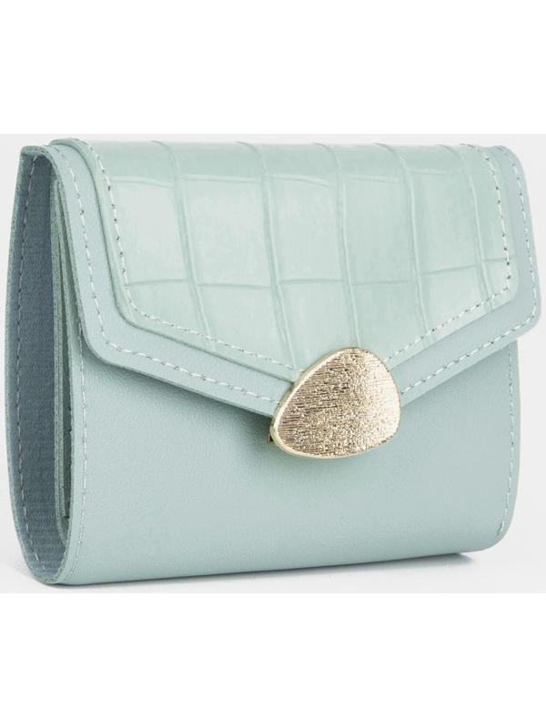 Кошелёк на кнопке, цвет мятный