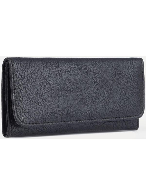 Кошелёк на кнопке, цвет серый