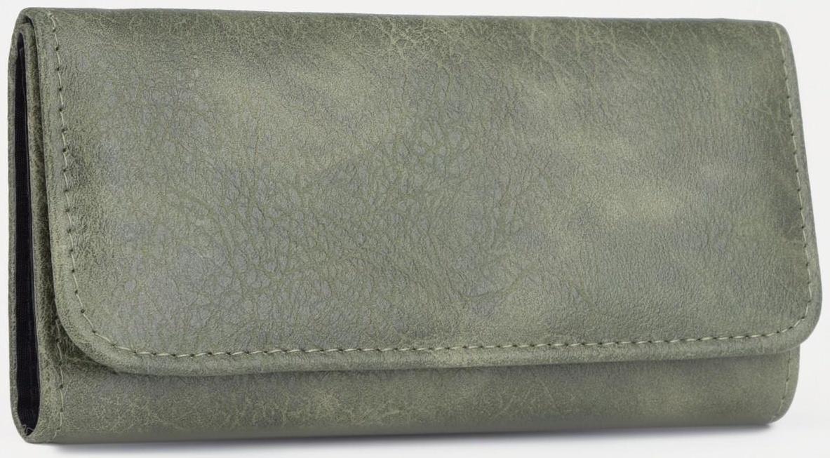 Кошелёк на кнопке, цвет зелёный