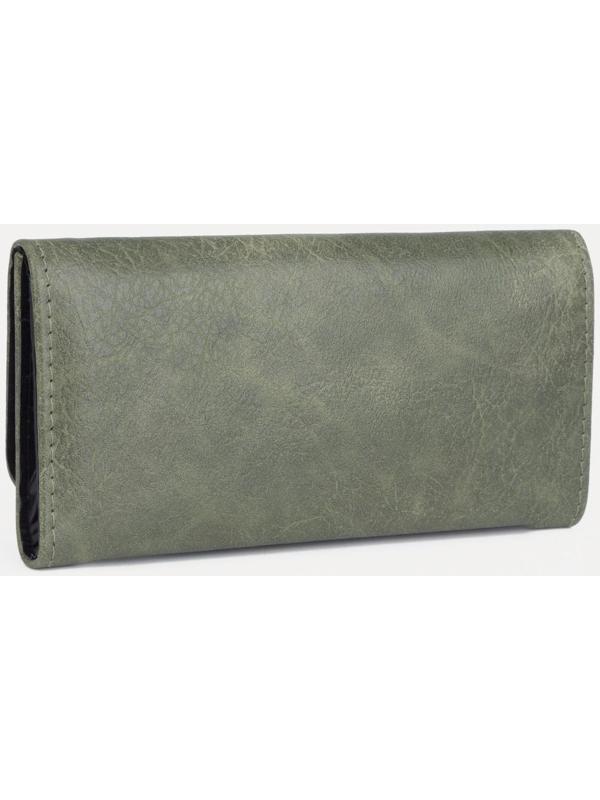 Кошелёк на кнопке, цвет зелёный