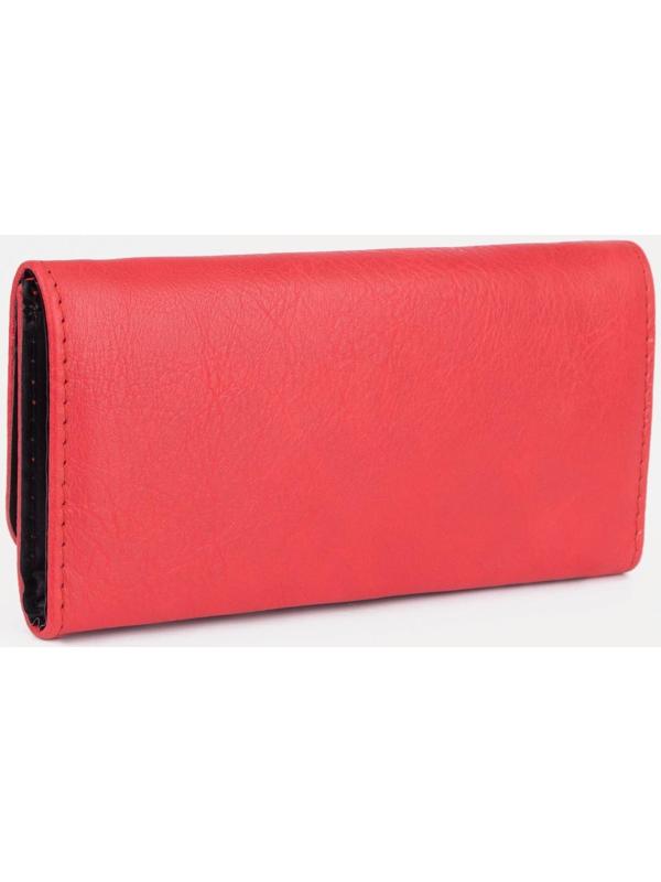 Кошелёк на кнопке, цвет красный