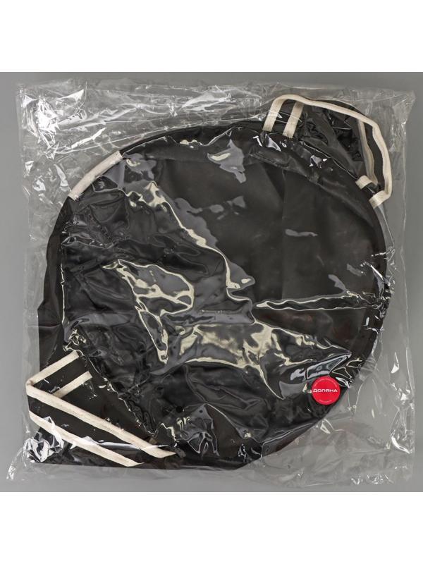 Корзина для белья круглая Доляна Laundry, 35×45 см, цвет чёрный