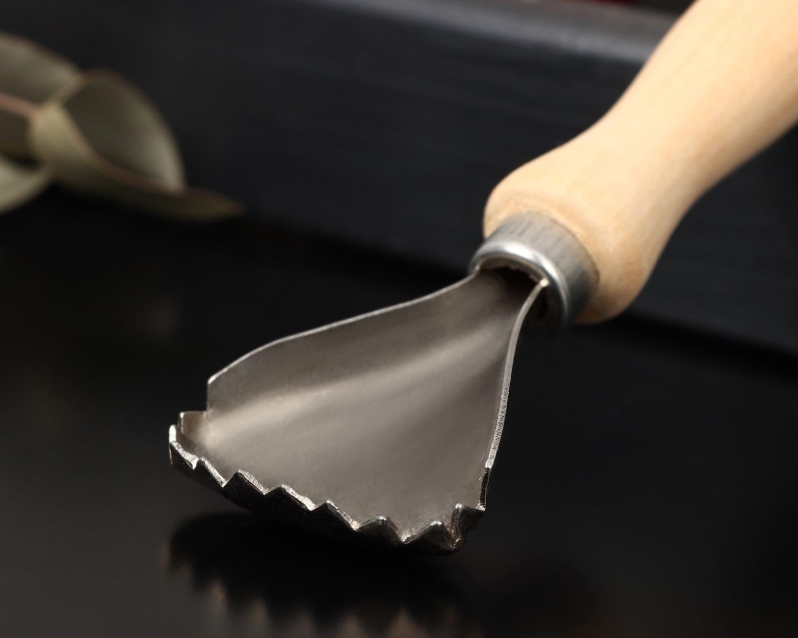 Рыбочистка «Традиционная», 15×5 см, с деревянной ручкой