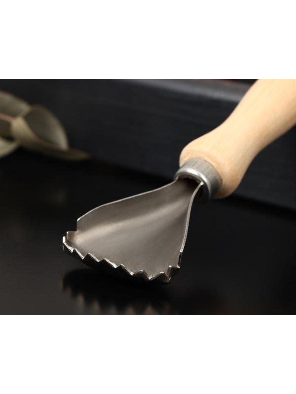 Рыбочистка «Традиционная», 15×5 см, с деревянной ручкой