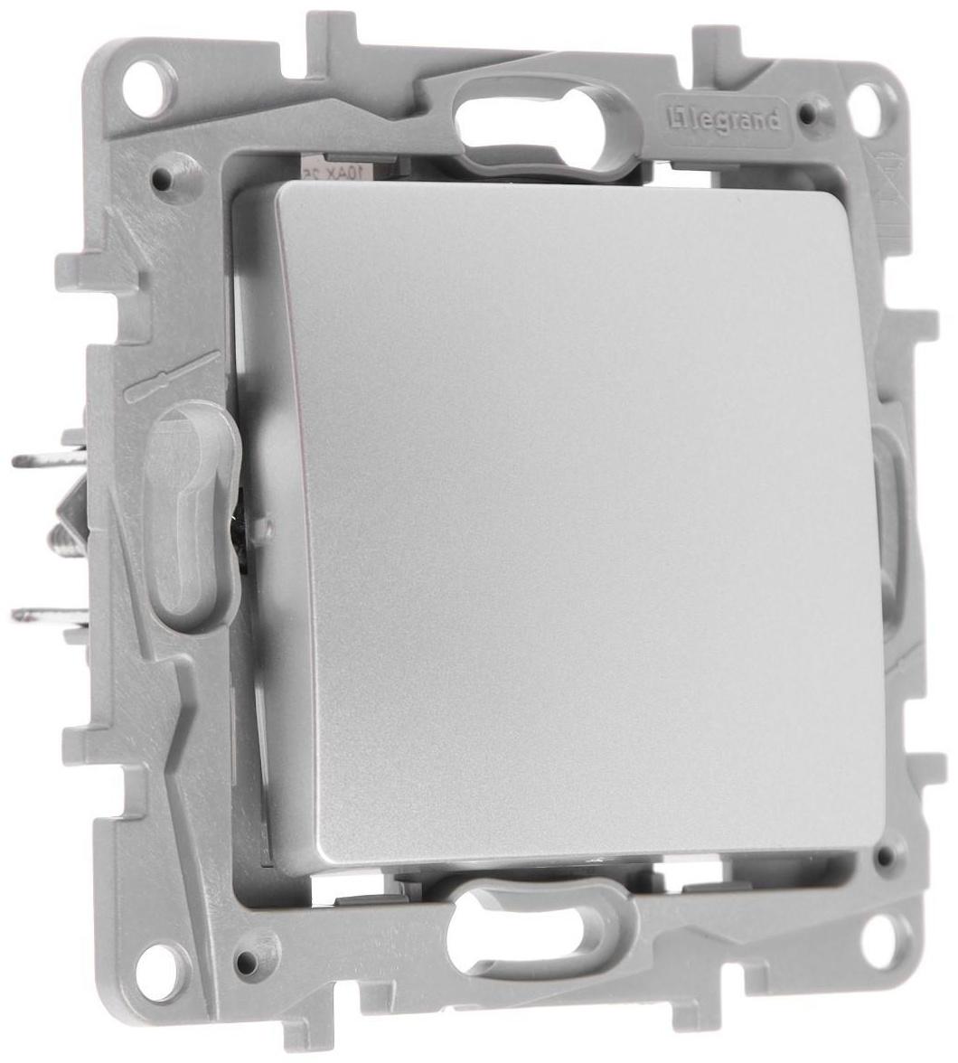 Переключатель промежуточный Legrand Etika, 1-кл, винтовые клеммы, 10 AX, 250 В, Алюминий