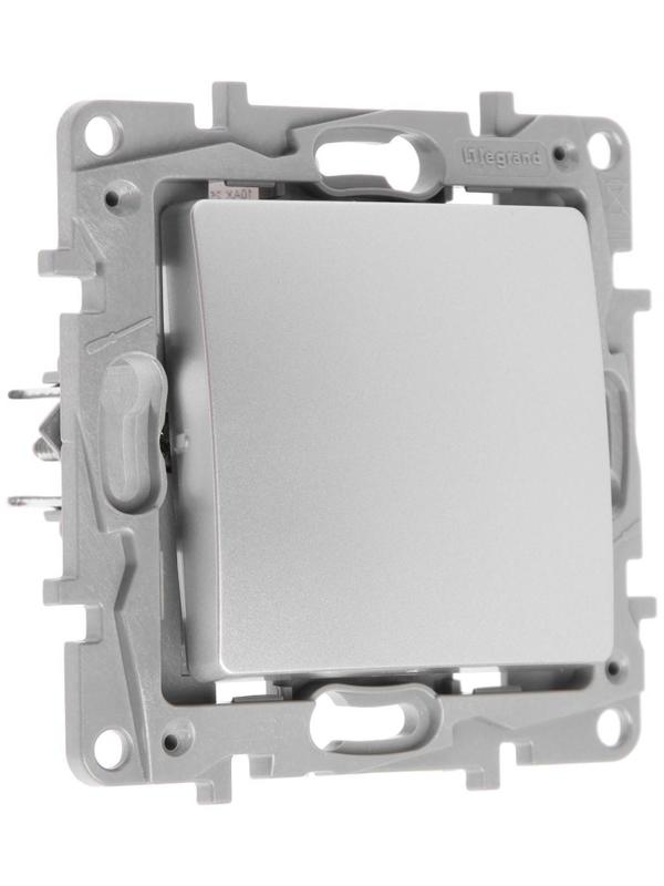 Переключатель промежуточный Legrand Etika, 1-кл, винтовые клеммы, 10 AX, 250 В, Алюминий