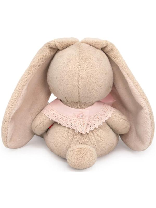 Мягкая игрушка «Зайка Ми в слюнявчике с бубенчиком», 15 см