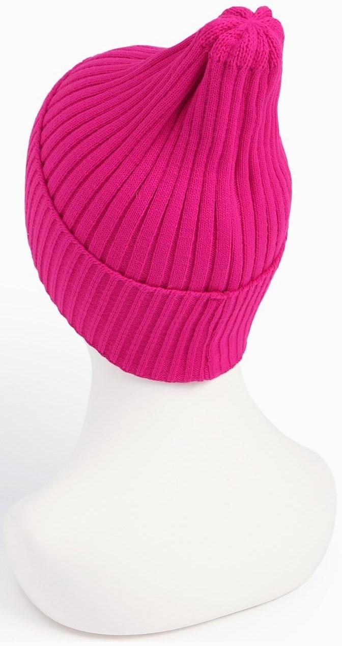 Шапка женская демисезонная, цвет малина, размер 52-56