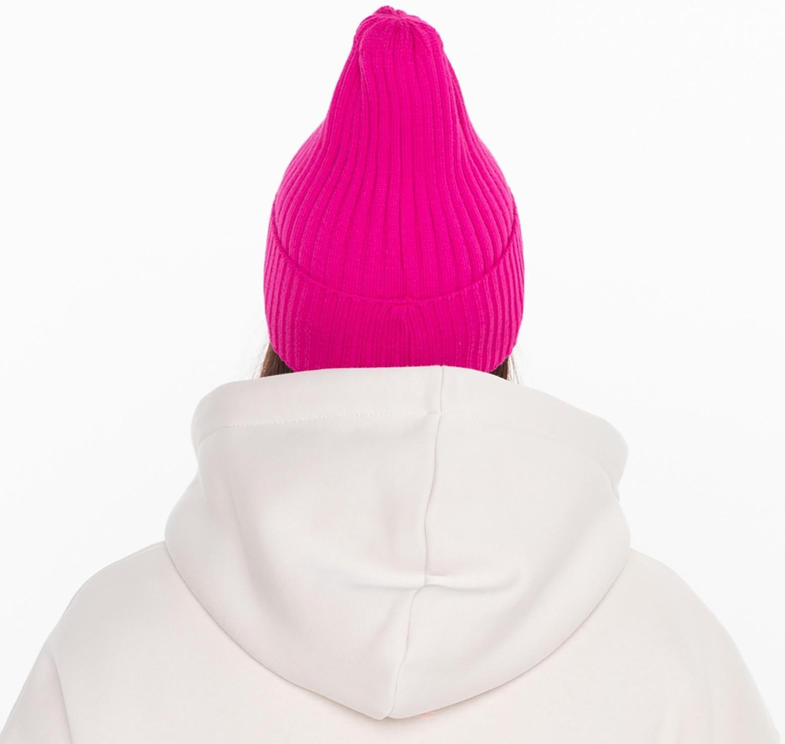 Шапка женская демисезонная, цвет малина, размер 52-56