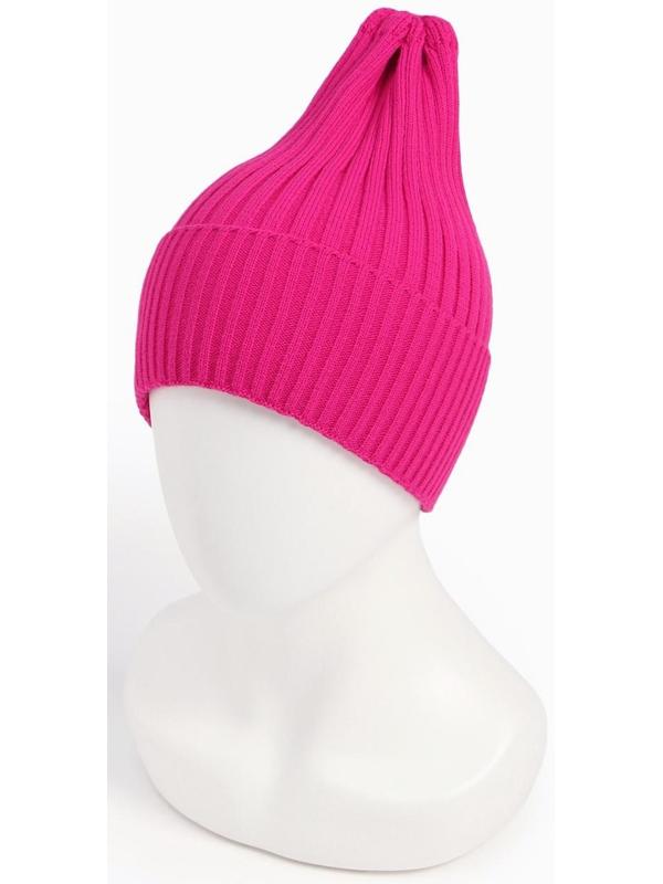 Шапка женская демисезонная, цвет малина, размер 52-56