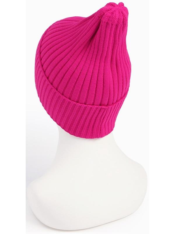 Шапка женская демисезонная, цвет малина, размер 52-56