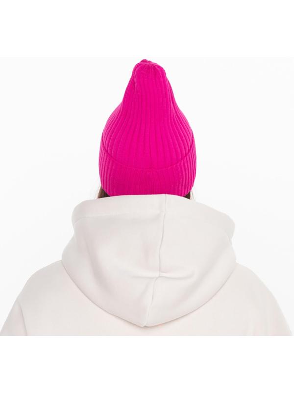 Шапка женская демисезонная, цвет малина, размер 52-56