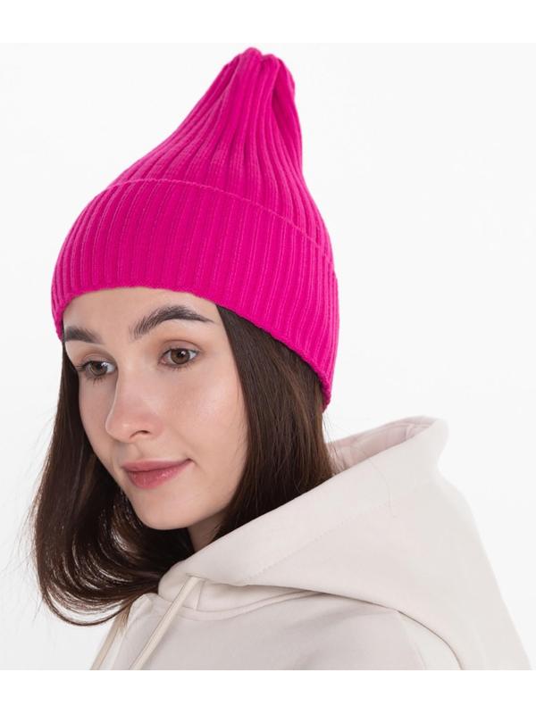 Шапка женская демисезонная, цвет малина, размер 52-56