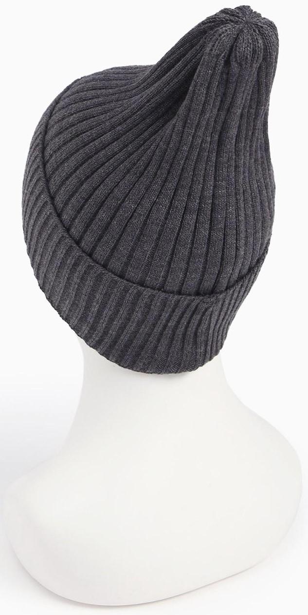 Шапка женская демисезонная, цвет т-серый, размер 56-58