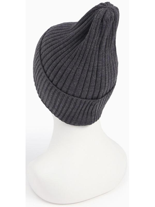 Шапка женская демисезонная, цвет т-серый, размер 56-58