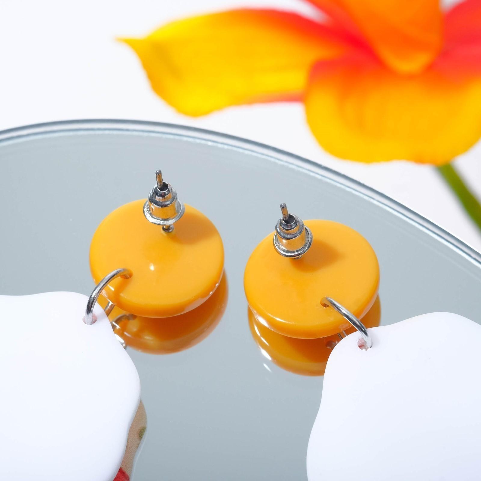 Серьги пластик 