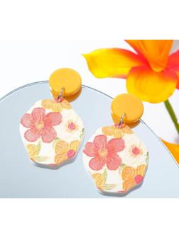 Серьги пластик 