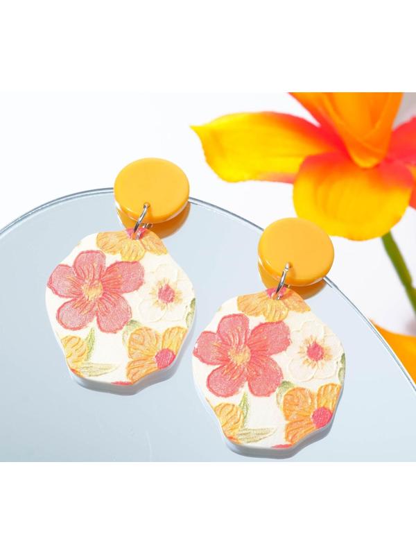 Серьги пластик 