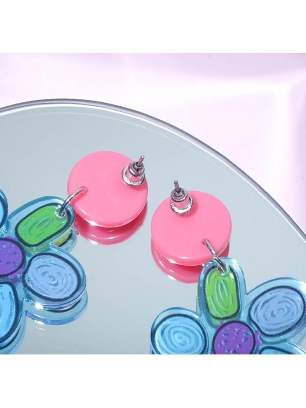 Серьги пластик 