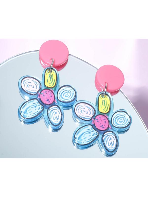 Серьги пластик 