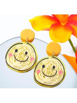 Серьги пластик 