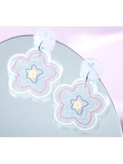 Серьги пластик 