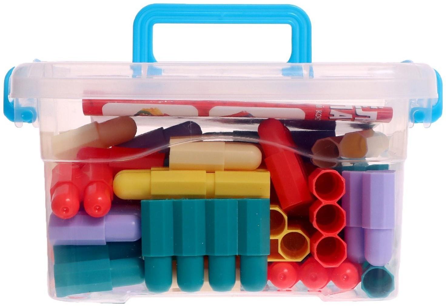 Конструктор «Весёлые колпачки», 56 деталей